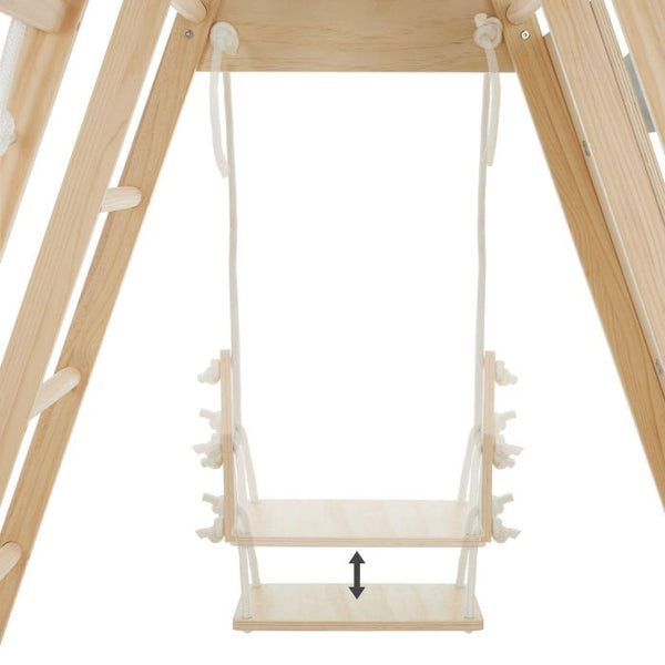 Klettergerüst Mont Blanc 8in1 Indoor Holz klappbar braun