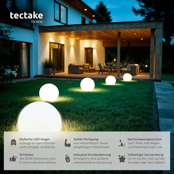 Kugelleuchte Luminous Globe, LED, mit Fernbedienung L (Ø 50 x 50 cm)