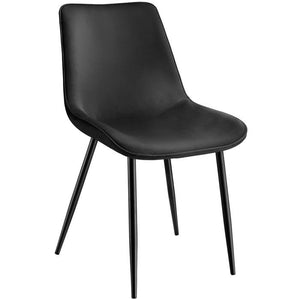 4er Set Stuhl Monroe Samtoptik schwarz