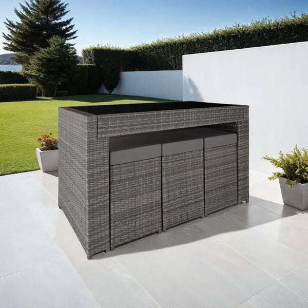 Aluminium Rattan Barset Ibiza
