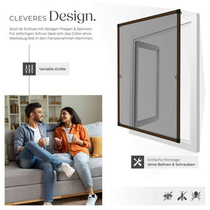 Fly screen brown 100 x 120 cm 