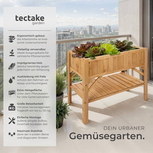 Hochbeet mit Ablage
