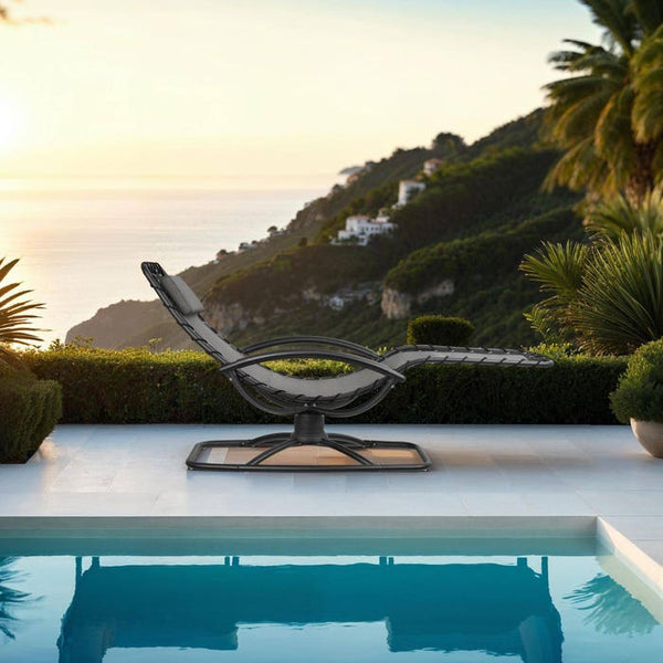 Gartenliege Toulon grau 2er Set