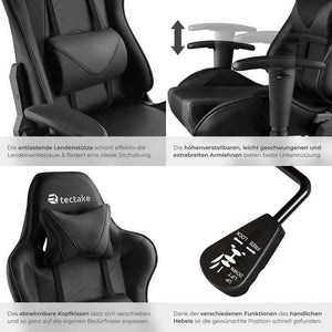 Premium Racing office chair Twink, black