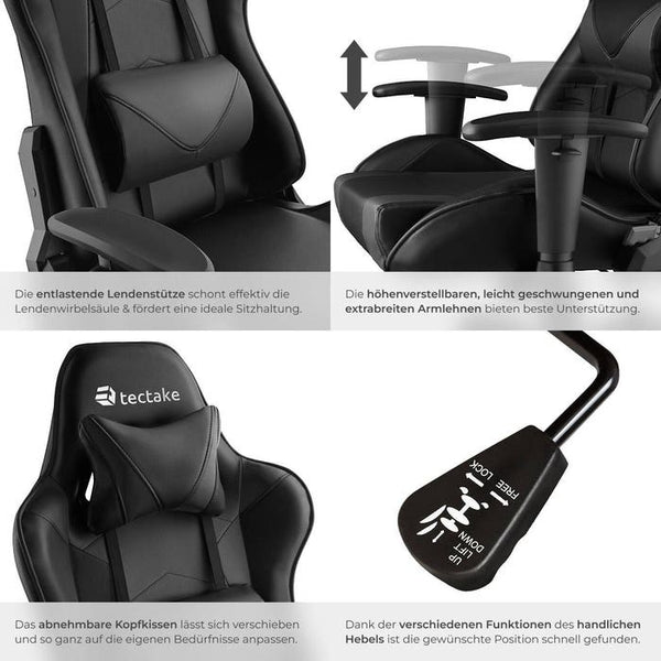 Premium Racing office chair Twink, black