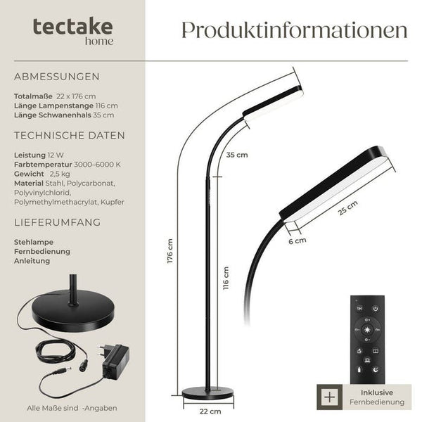 Stehlampe Prisma schwarz