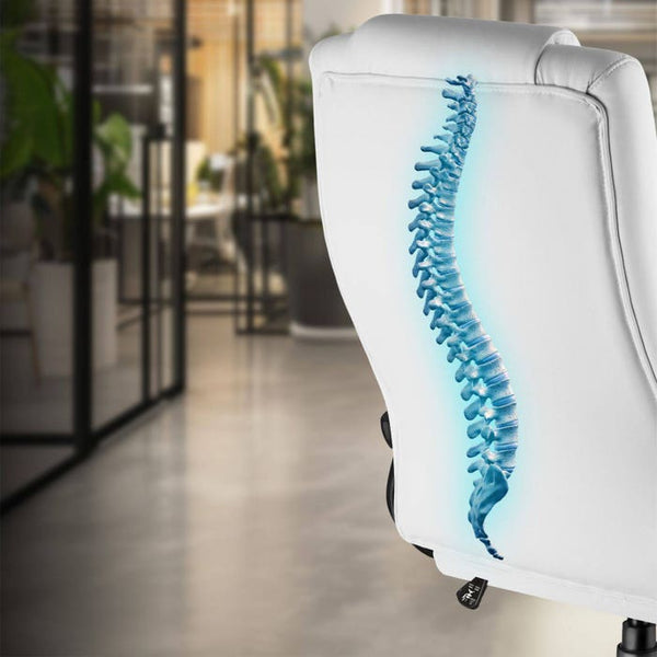 Luxury executive chair - white 