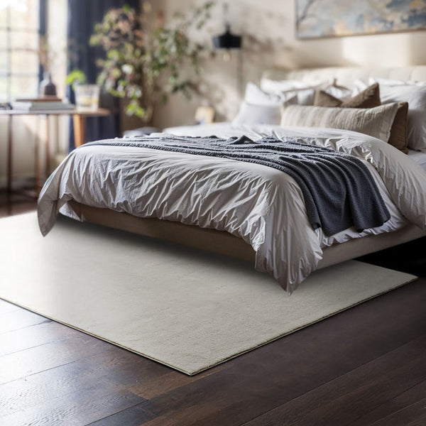 Tapis à poils courts Soft Zone crème 120 x 170 cm 