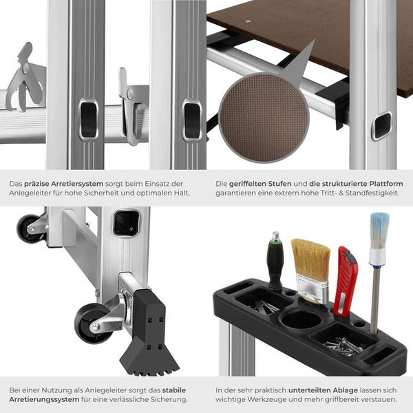 Scala multiuso, ponteggio a scala