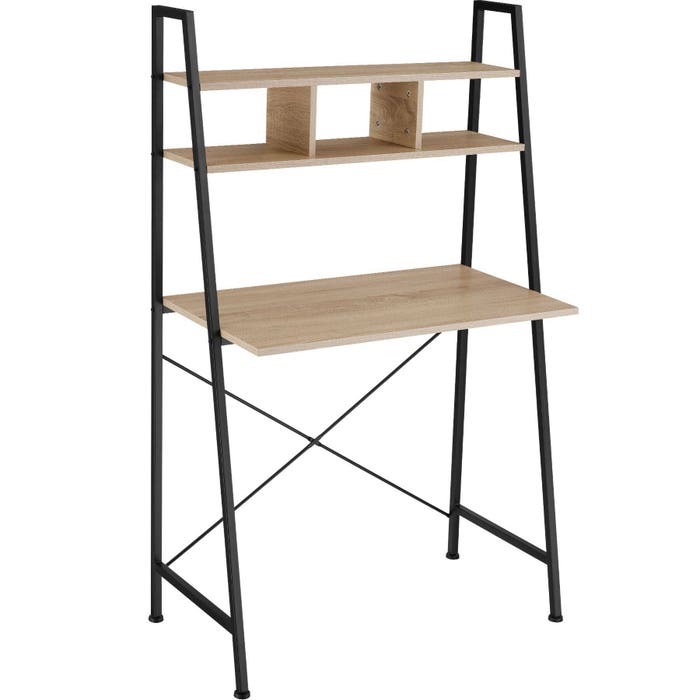 Schreibtisch Exeter Industrial Holz hell, Eiche Sonoma