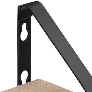 3 Hängeregale Cowell Industrial Holz hell, Eiche Sonoma