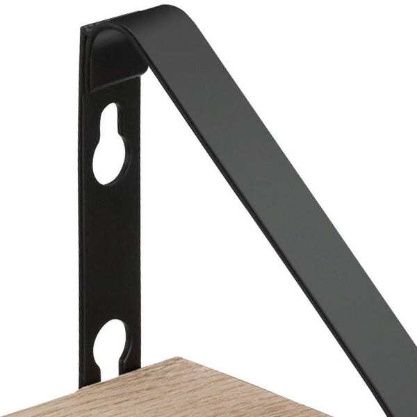 3 Hängeregale Cowell Industrial Holz hell, Eiche Sonoma