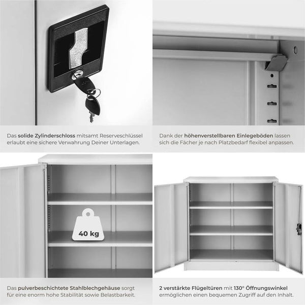 Aktenschrank grau