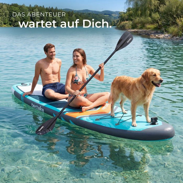 Stand-Up Paddle Board 2in1 Palagios türkis/orange 320 cm mit Kamerahalterung