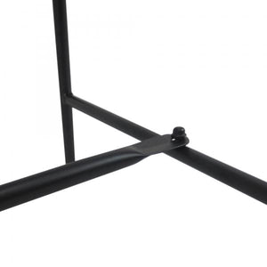Gartenbank Sitzbank Gartenmöbel 2-Sitzer Metall Schwarz