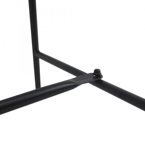 Gartenbank Sitzbank Gartenmöbel 2-Sitzer Metall Schwarz
