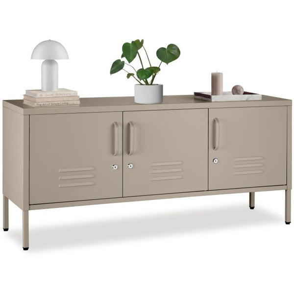 Sideboard Baker Metall abschliessbar braun 120 x 37,5 x 55,5 cm