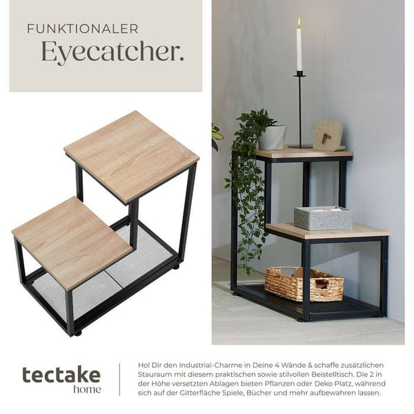 Beistelltisch Halifax Industrial Holz hell, Eiche Sonoma