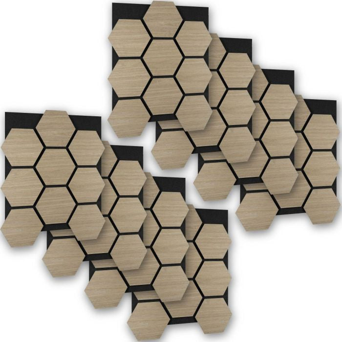 Akustikpaneele Sonic Shield Eiche dunkel 8er Set
