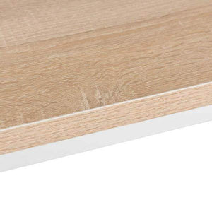 Bartisch Bistrotisch Metallgestell Tischplatte aus MDF Hell Eiche