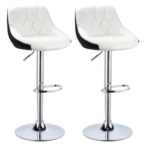 2er-Set Barhocker zweifarbig Modell Marc weiss+schwarz