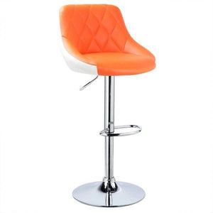 2er-Set Barhocker zweifarbig Modell Marc Orange+weiss