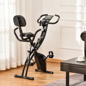 2-in-1 Heimtrainer Fahrradtrainer klappbar mit Magnetwiderstand