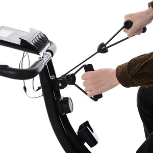 2-in-1 Heimtrainer Fahrradtrainer klappbar mit Magnetwiderstand
