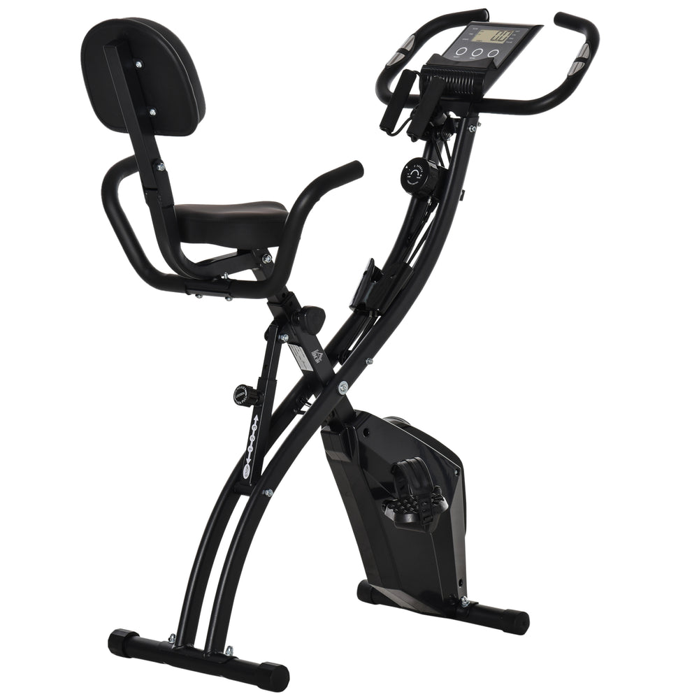 2-in-1 Heimtrainer Fahrradtrainer klappbar mit Magnetwiderstand