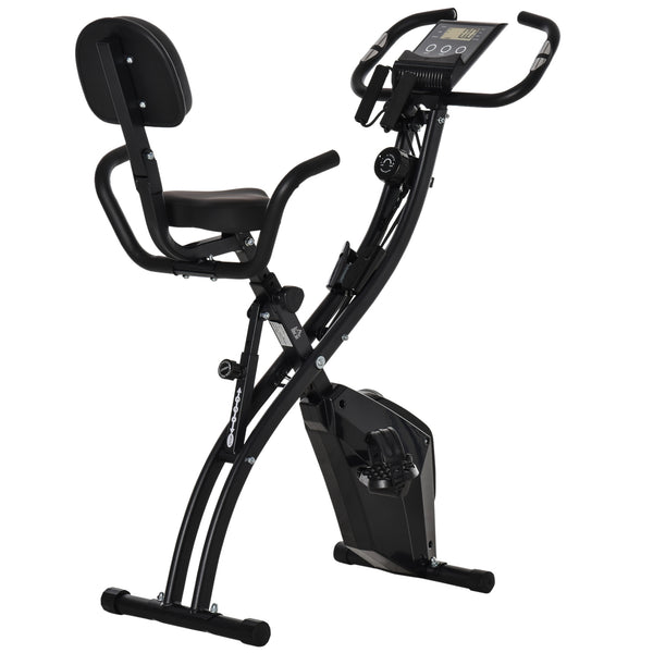 2-in-1 Heimtrainer Fahrradtrainer klappbar mit Magnetwiderstand