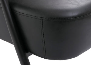 2-Sitzer Lounge-Sofa Vintage Retro Industrial Kunstleder schwarz