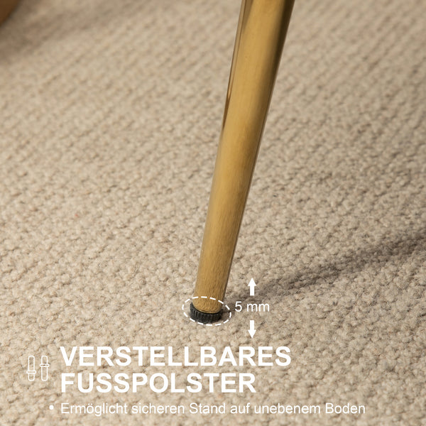 2-Sitzer Sofa Couch 130x77x77cm bis 150kg belastbar Creme