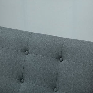 2-Sitzer Sofa Doppelsofa Loveseat 115x66.5x73cm Grau