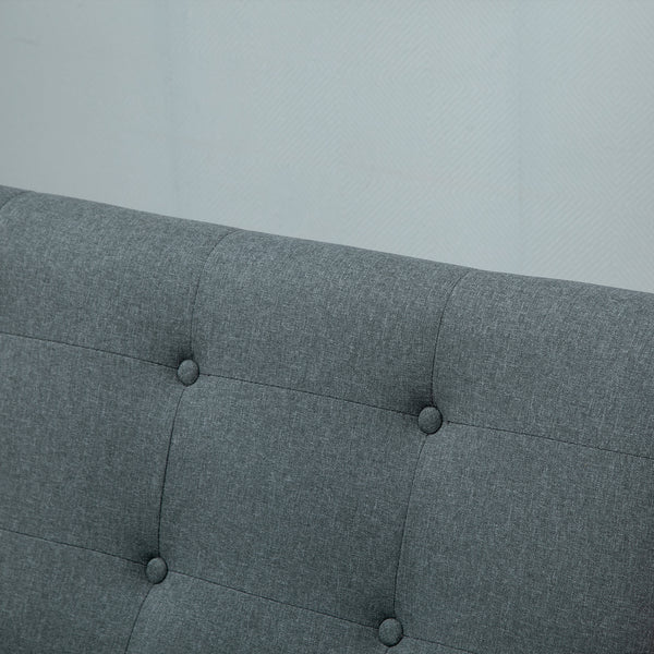 2-Sitzer Sofa Doppelsofa Loveseat 115x66.5x73cm Grau