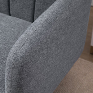 2-Sitzer Sofa Gästebett Bettsofa 173x75x73cm Grau