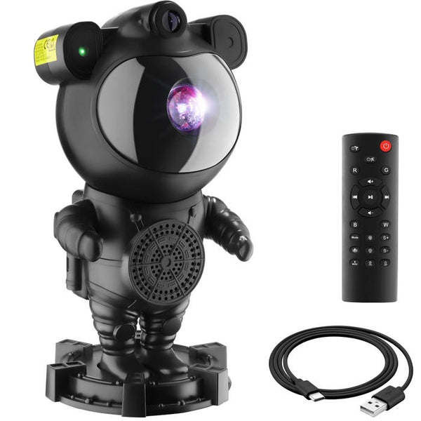 LED-Sternenhimmel-Projektor Astronaut schwarz