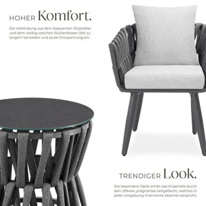 Aluminium Gartenlounge-Set Lugano