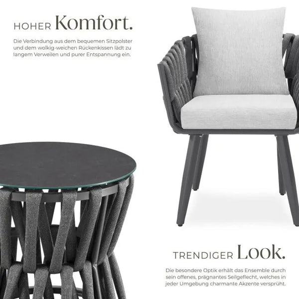 Aluminium Gartenlounge-Set Lugano