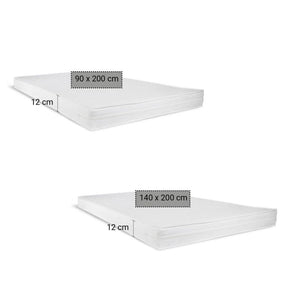 Etagenbett mit 2 Matratzen 90x200 und 140x200 Grau