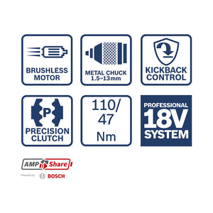 Bosch GSR 18V-110 C/L-Boxx solo