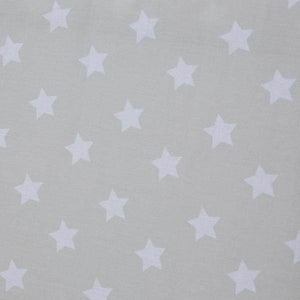 Kinderbett mit Matratze TIPI 90x200 Jugendbett grau Holzbett Kinderzimmer Stoff