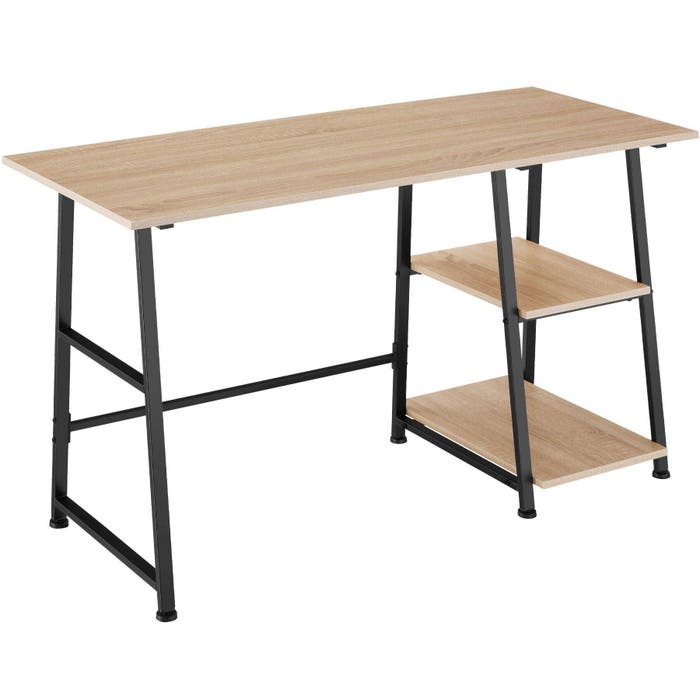 Schreibtisch Paisley Industrial Holz hell, Eiche Sonoma