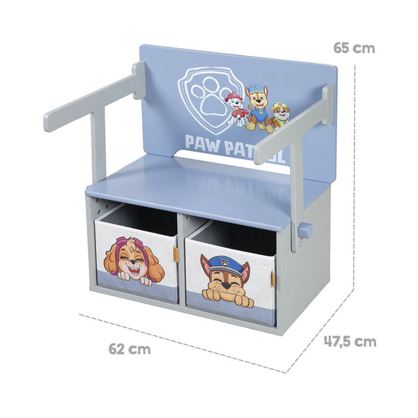roba Klappbare Sitzbank mit Aufbewahrungsbox Paw Patrol