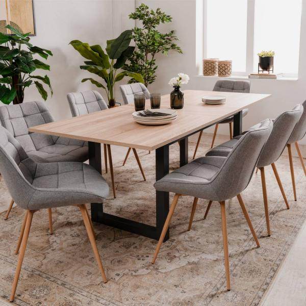 Esstisch Holztisch Massiv Ausziehbar Industrial Style