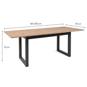 Esstisch Holztisch Massiv Ausziehbar Industrial Style