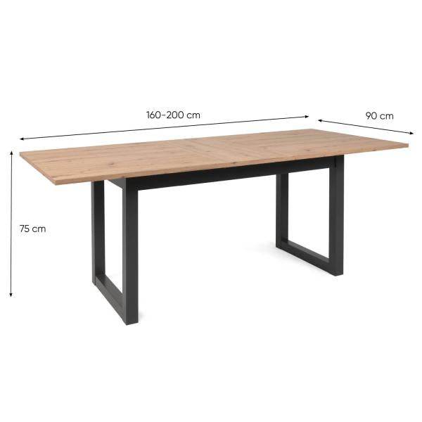 Esstisch Holztisch Massiv Ausziehbar Industrial Style