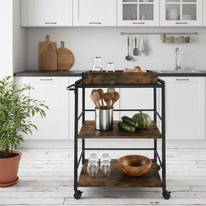 Servierwagen Worcester Industrial Holz dunkel, rustikal