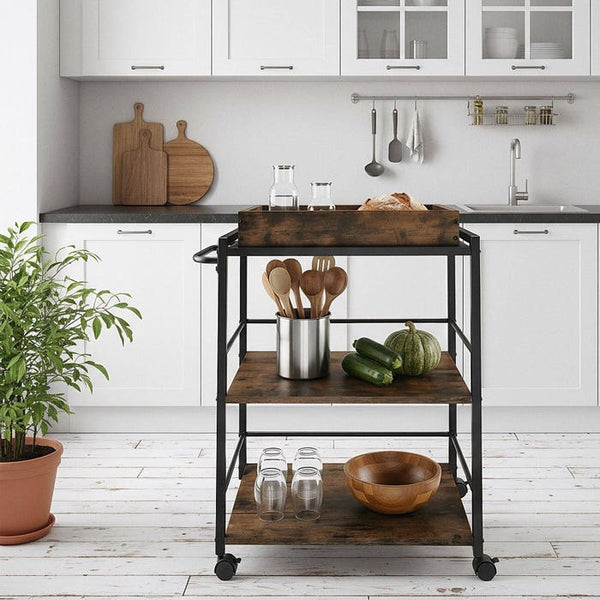 Servierwagen Worcester Industrial Holz dunkel, rustikal