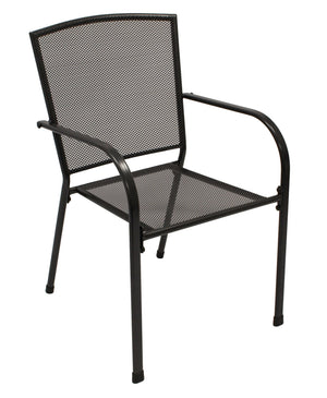 Garnitur CLASSIC 3-teilig, Streckmetall anthrazit (Tisch 70x70cm)