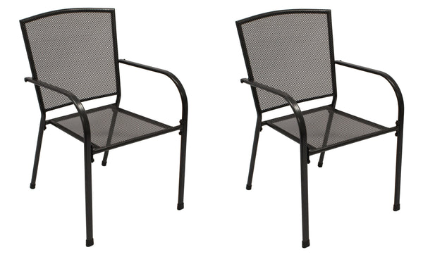 Garnitur CLASSIC 3-teilig, Streckmetall anthrazit (Tisch 70x70cm)